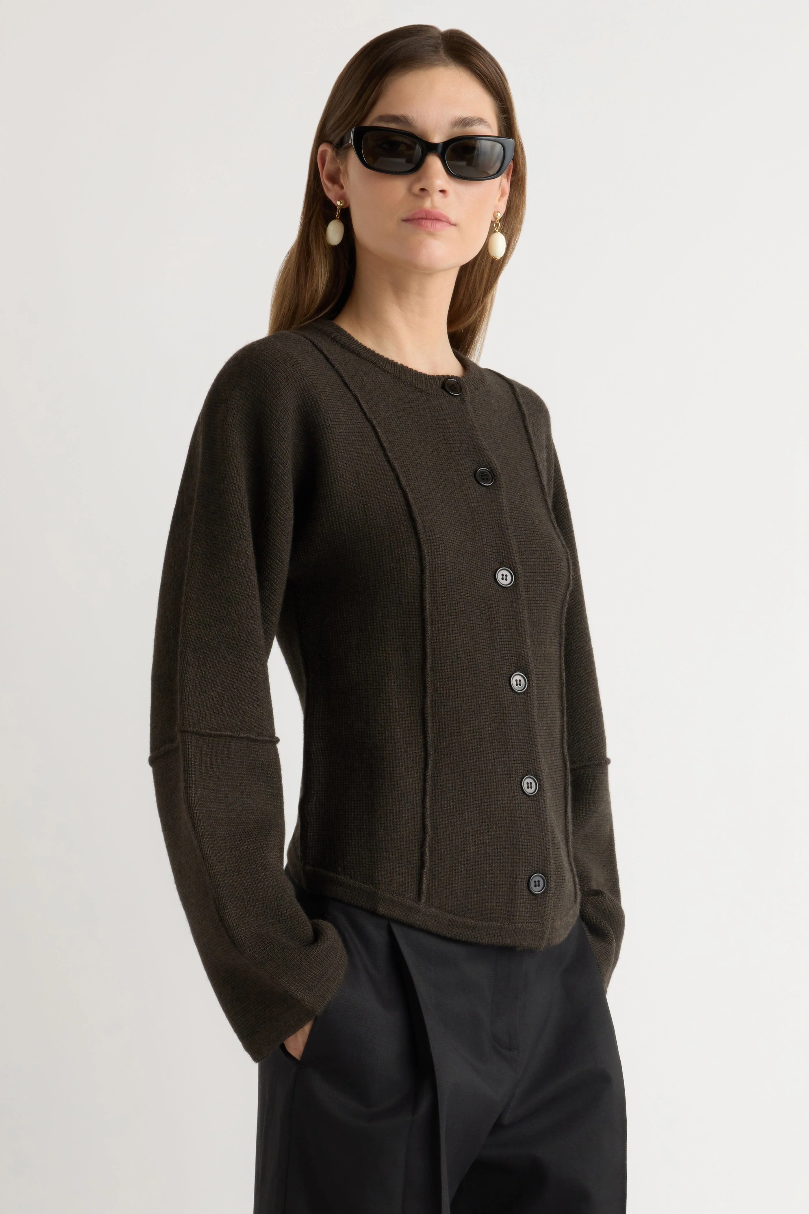 Wren Exposed-Seam Cardigan - Image 2