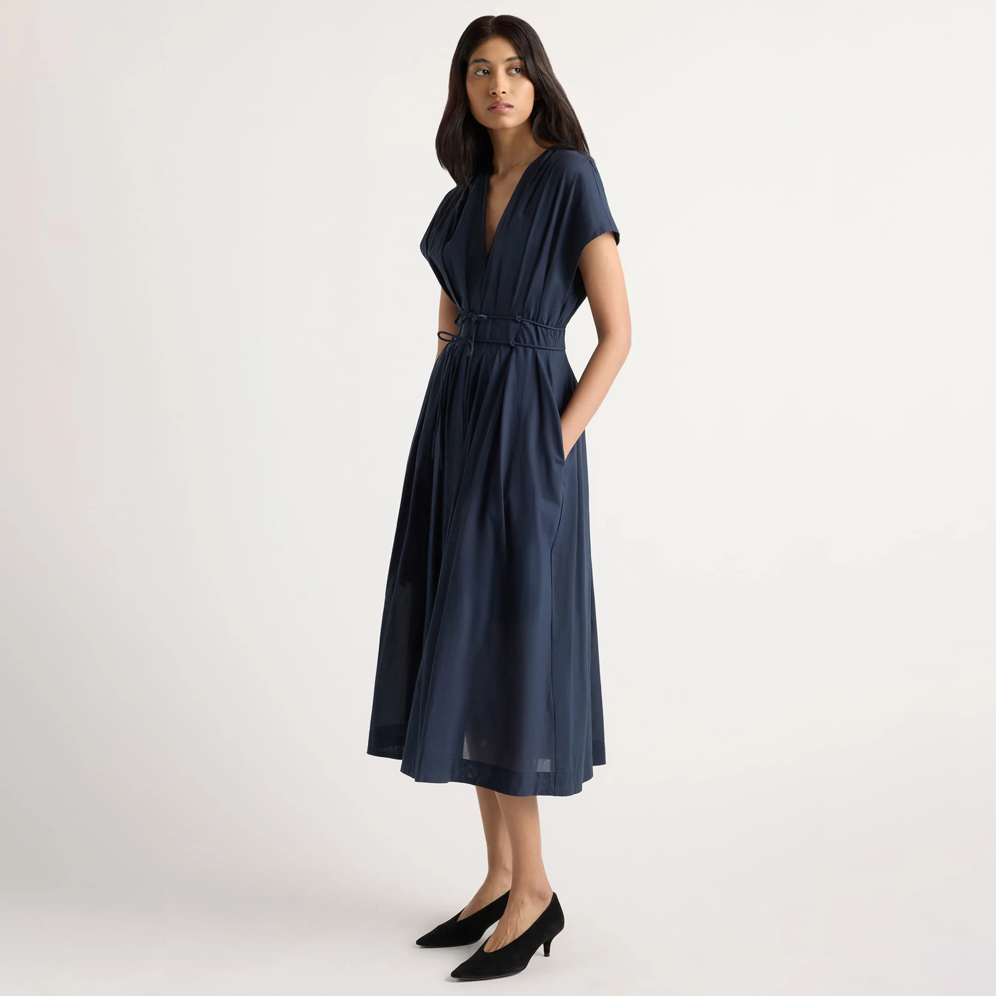Yvette Cotton V-Neck Dress