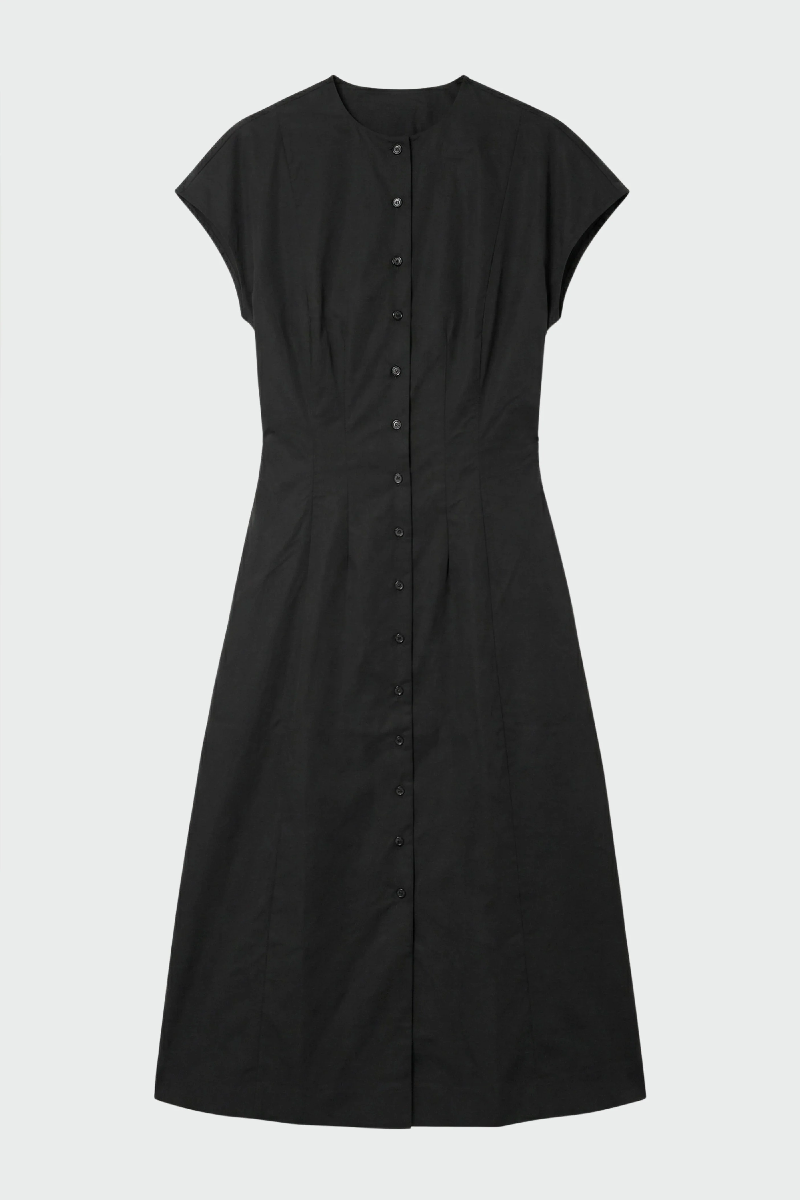 Zarine Sculpted Button Dress - Image 12